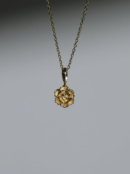 Peony Necklace · 14K Yellow Gold