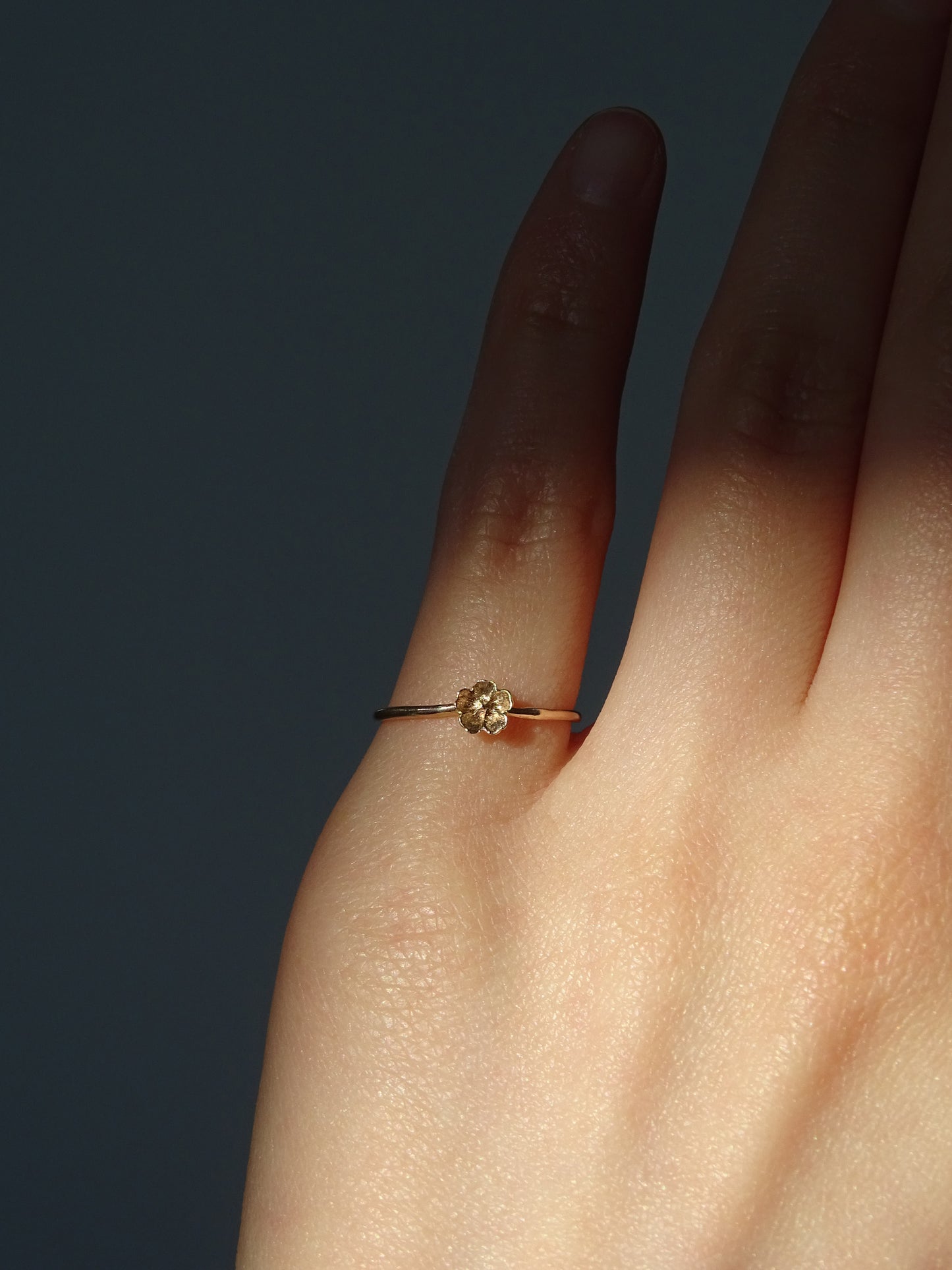 Mini Blossom Pinkie Ring