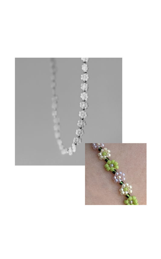 Tiny Flower Necklace ∙ Orchid