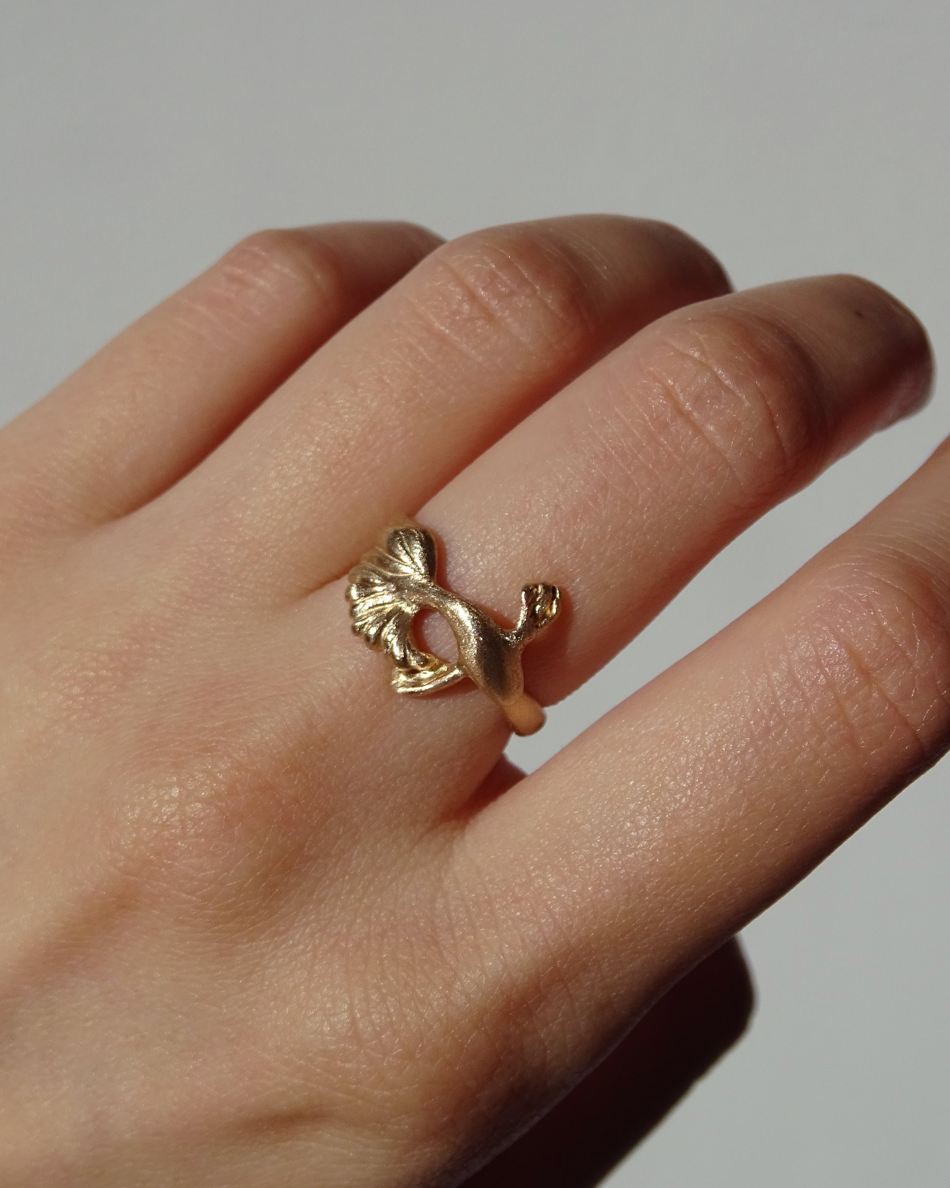 Gold Ring Fish Ring For Daughter Koi Fish Ring