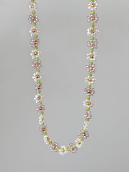Tiny Flower Necklace ∙ Lilac ∙ Spring Exclusive