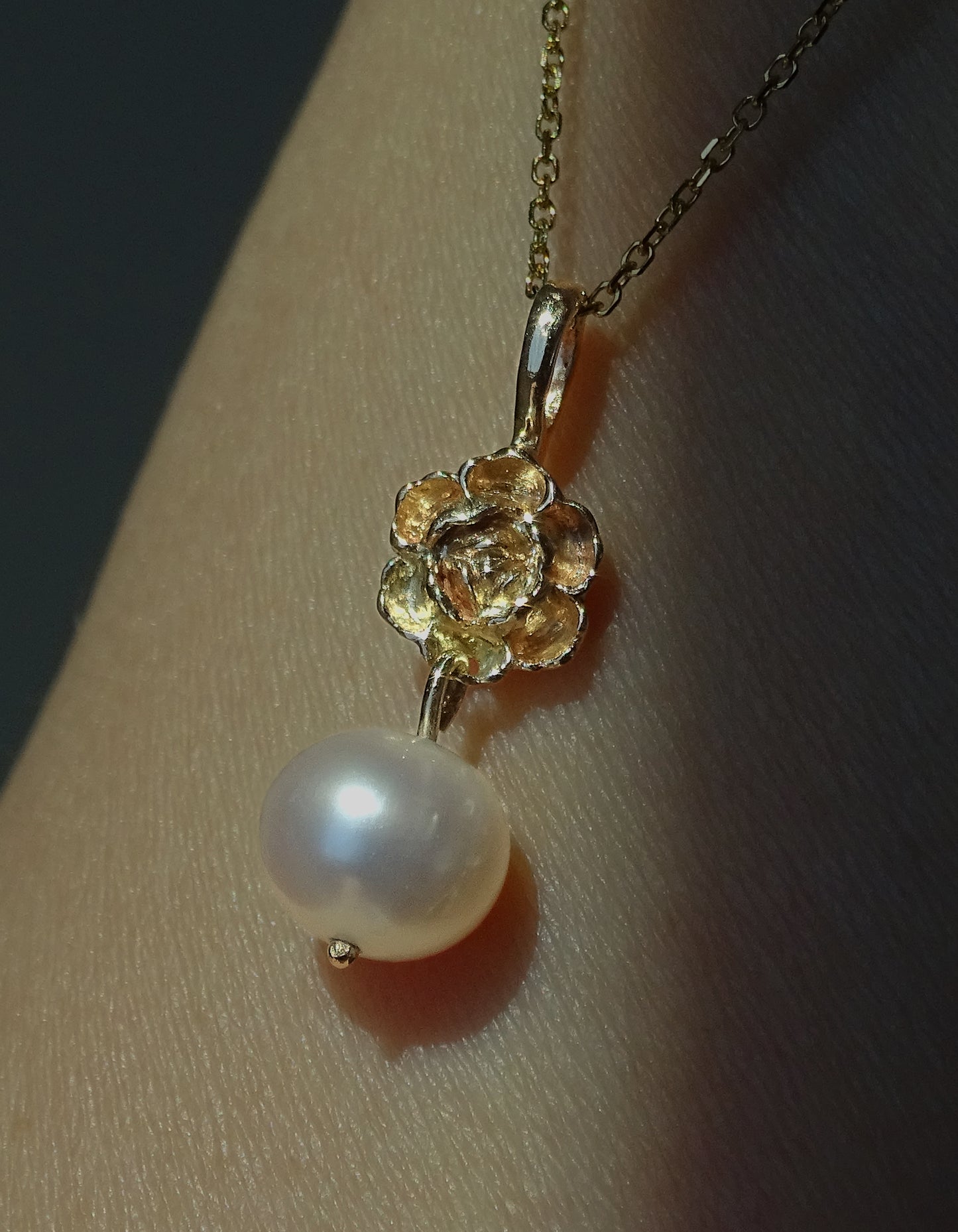 Peony Charm ∙ Vintage Pearl Drop
